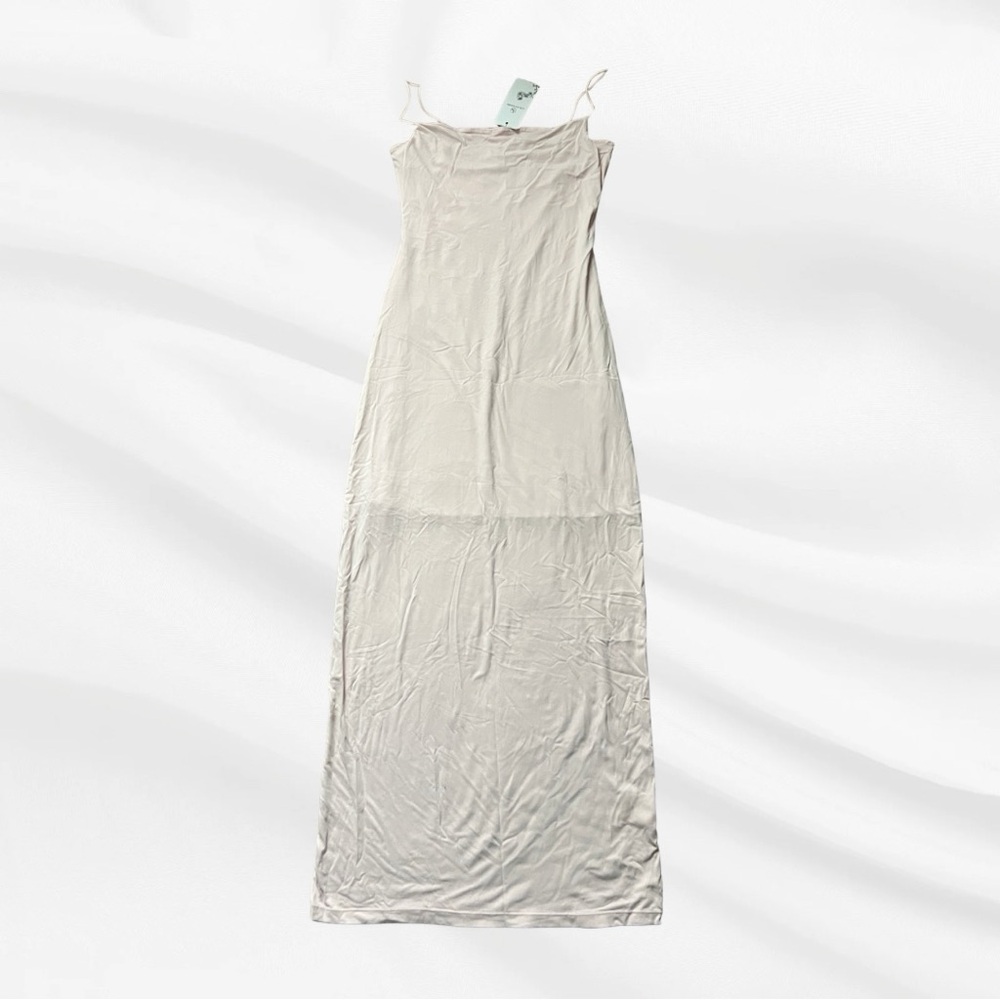 Light Pink Maxi Stretchy Bodycon Dress